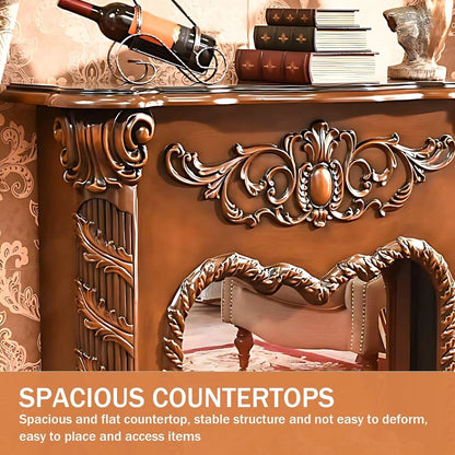 Aihm-Lon Electric Fireplace Includes Swirling Texture Design with Floral Pattern 47”