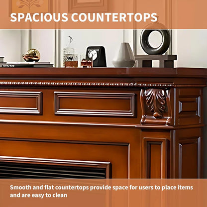 Aihm-Lon Electric Fireplace Includes French Retro Minimalist Line Design 59”