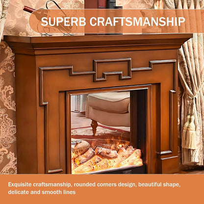 Aihm-Lon Indoor Electric Fireplace Includes Polygonal Line Design 47”