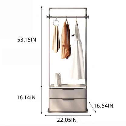 Aihm-Lon Unique Clothes Rack with Two Spacious Drawers 22’’-26’’