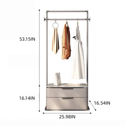 Aihm-Lon Unique Clothes Rack with Two Spacious Drawers 22’’-26’’