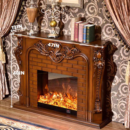 Aihm-Lon Retro Electric Fireplace with Three-Dimensional Carving 47”-79”