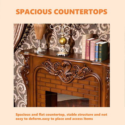 Aihm-Lon Retro Electric Fireplace with Three-Dimensional Carving 47”-79”