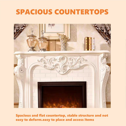 Aihm-Lon Retro Electric Fireplace with Three-Dimensional Carving 47”-79”