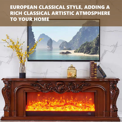 Aihm-Lon Classical Electric Fireplace with Exquisite and Intricate Patterns 59”-79”