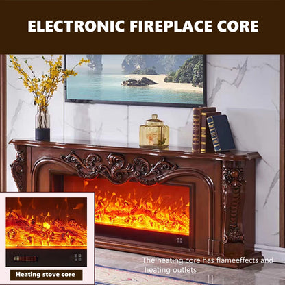 Aihm-Lon Classical Electric Fireplace with Exquisite and Intricate Patterns 59”-79”
