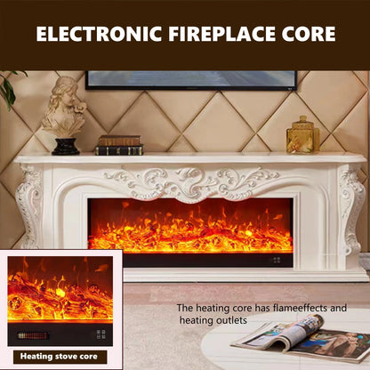 Aihm-Lon Classical Electric Fireplace with Exquisite and Intricate Patterns 59”-79”