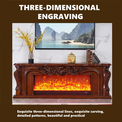 Aihm-Lon Classical Electric Fireplace with Exquisite and Intricate Patterns 59”-79”