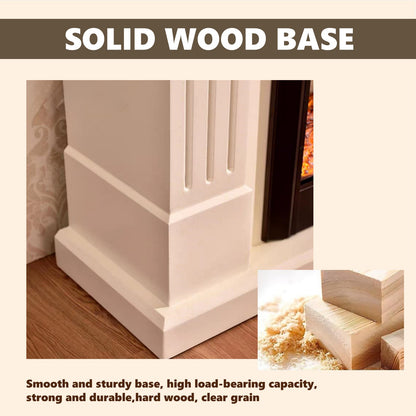 Aihm-Lon Minimalist Electric Fireplace Vertical Stripes Design 39”-51”