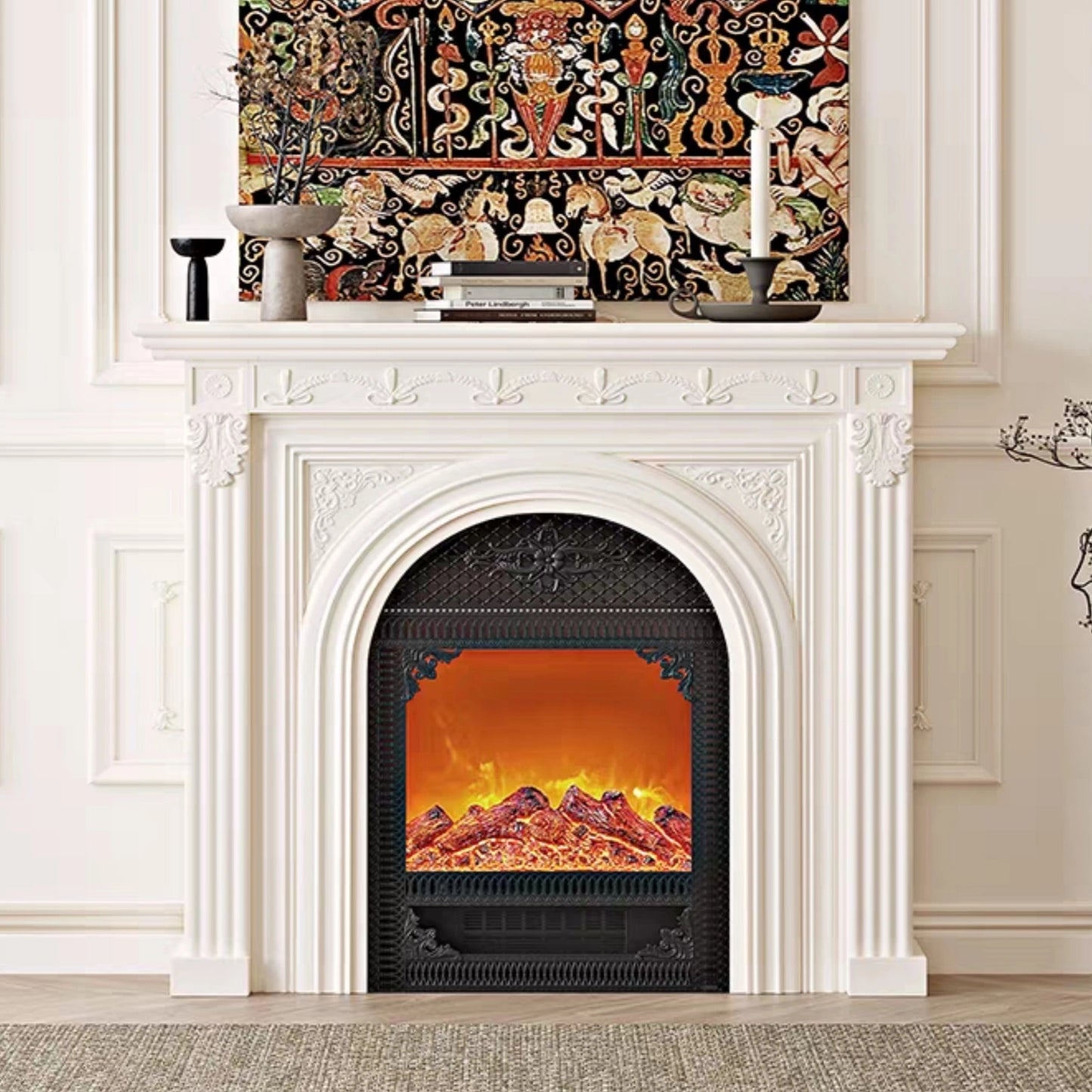Aihm-Lon Electric Fireplace Roman Column Design 39”-47”