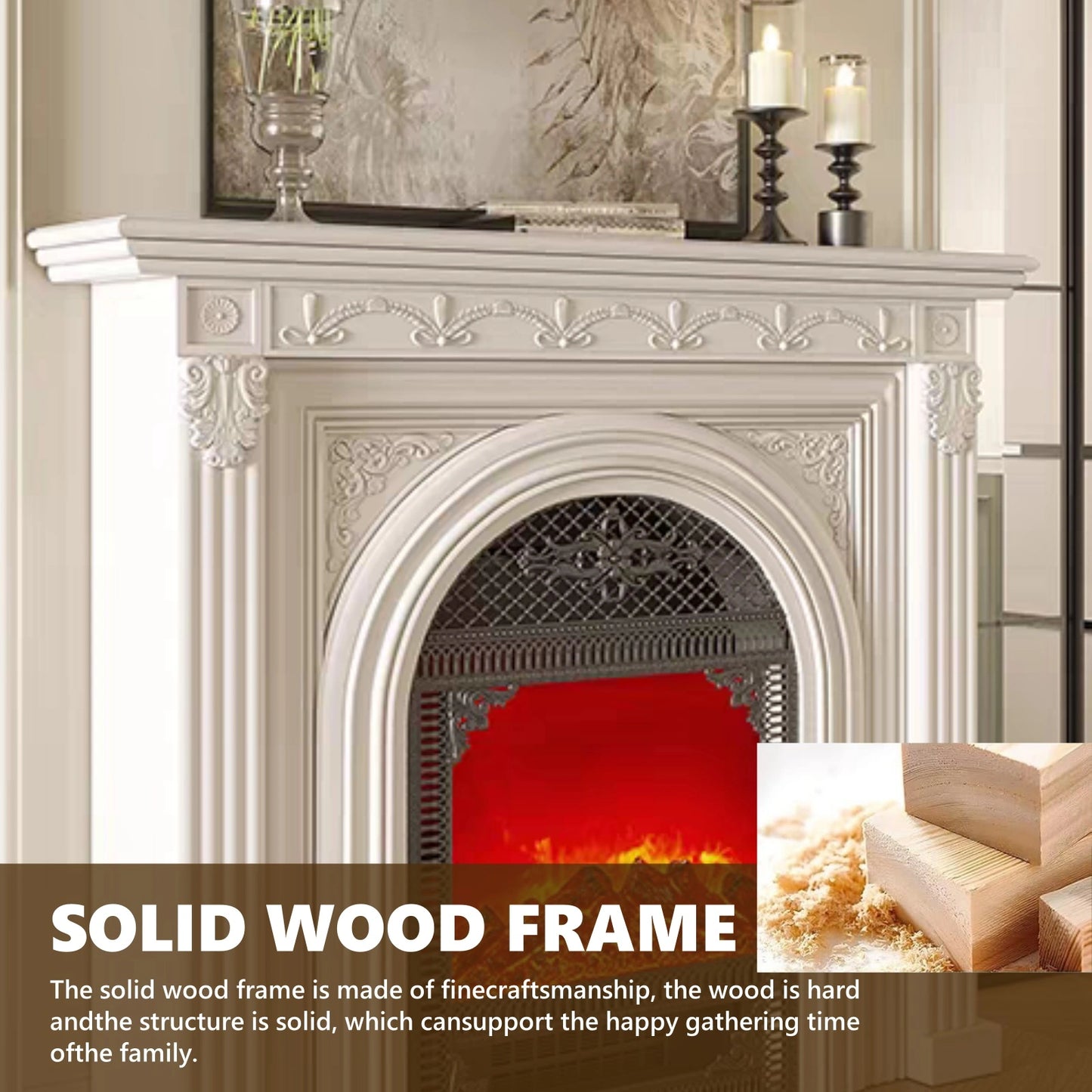 Aihm-Lon Electric Fireplace Roman Column Design 39”-47”