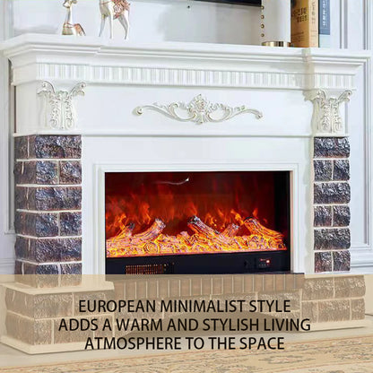 Aihm-Lon Electric Fireplace Imitation Ceramic Tile Craftsmanship 47”-59”