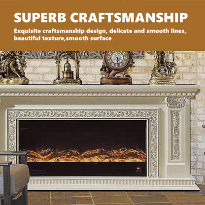 Aihm-Lon Electric Fireplace with European Classical Pattern Style 79’’