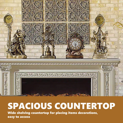 Aihm-Lon Electric Fireplace with European Classical Pattern Style 79’’