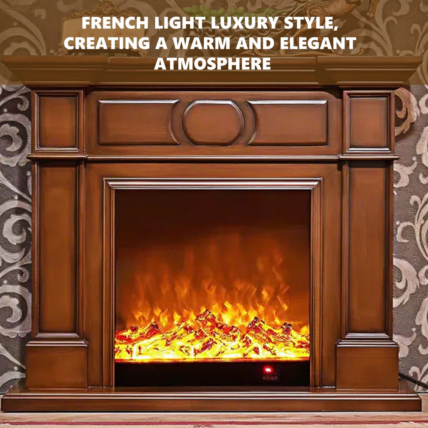 Aihm-Lon Electric Fireplace with Symmetrical Line Design 39”-47”