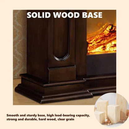 Aihm-Lon Classic Electric Fireplace Diamond-Shaped Openwork Grid Design 47"