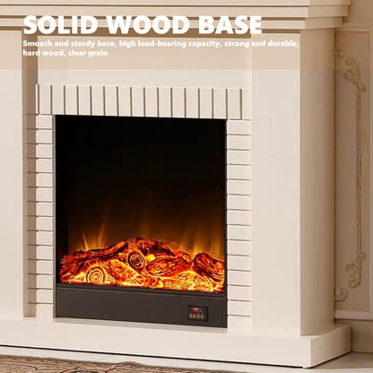 Aihm-Lon Retro Electric Fireplace with Brick-Like Lines 47”