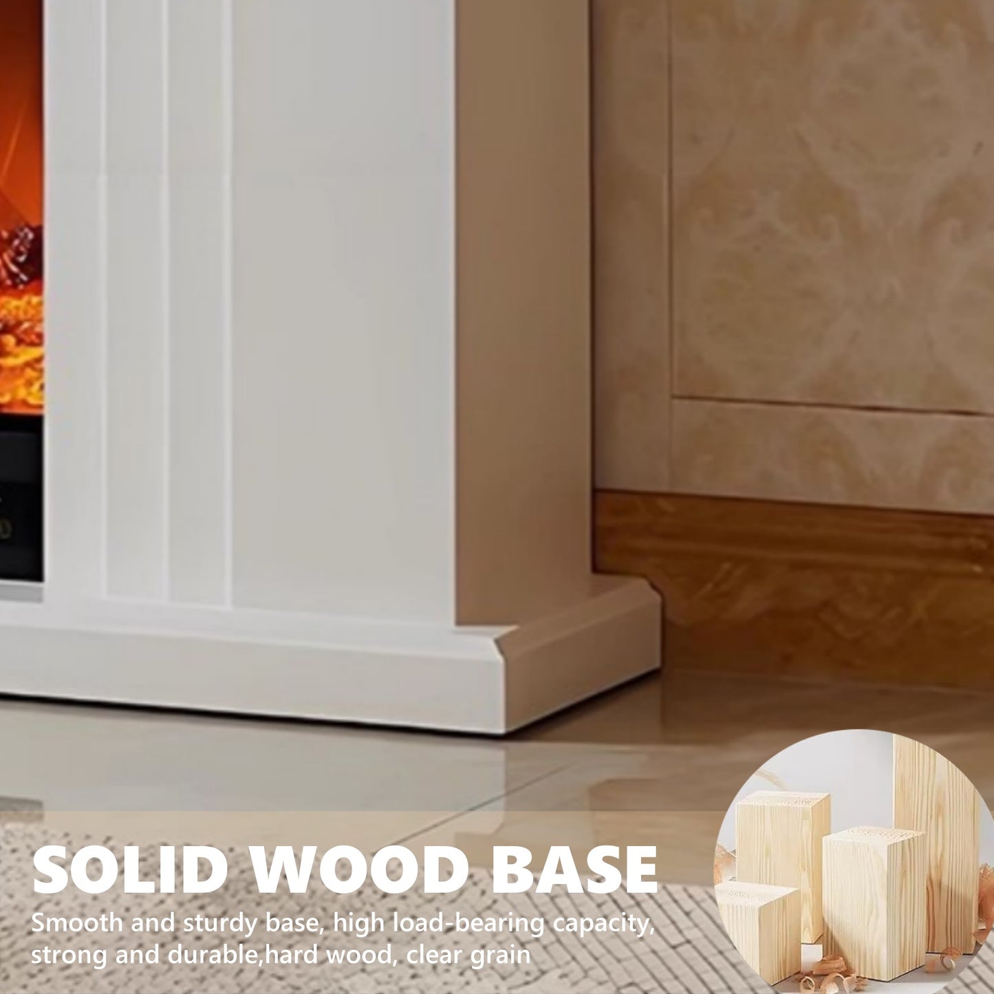 Aihm-Lon Electric Fireplace with Multiple Parallel Lines 47”-79”