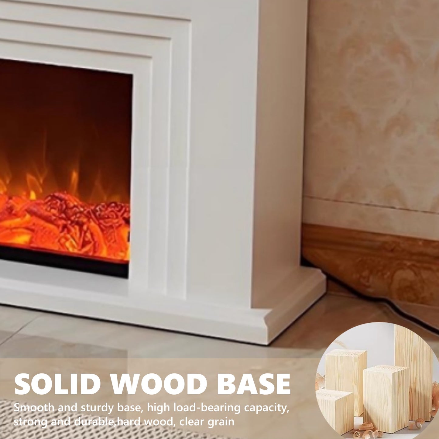 Aihm-Lon Electric Fireplace with Multiple Parallel Lines 47”-79”