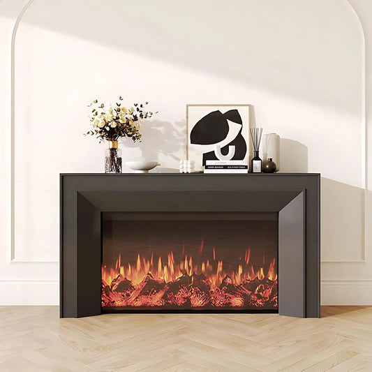 Aihm-Lon Electric Fireplace Includes Realistic Flame Display and Heating Function 47”-71”