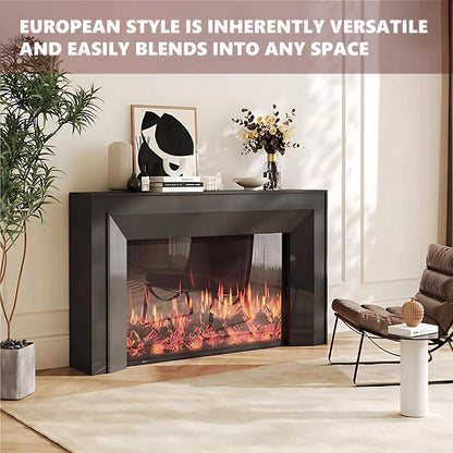 Aihm-Lon Electric Fireplace Includes Realistic Flame Display and Heating Function 47”-71”
