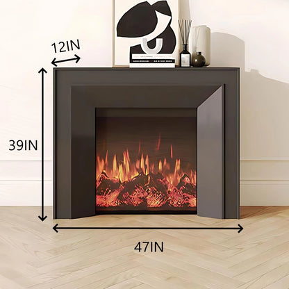 Aihm-Lon Electric Fireplace Includes Realistic Flame Display and Heating Function 47”-71”