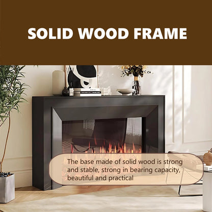Aihm-Lon Electric Fireplace Includes Realistic Flame Display and Heating Function 47”-71”