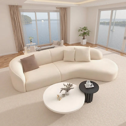 Aihm-Lon Luxury Modular Sofa Set with Stool and Coffee Table 83"-158"