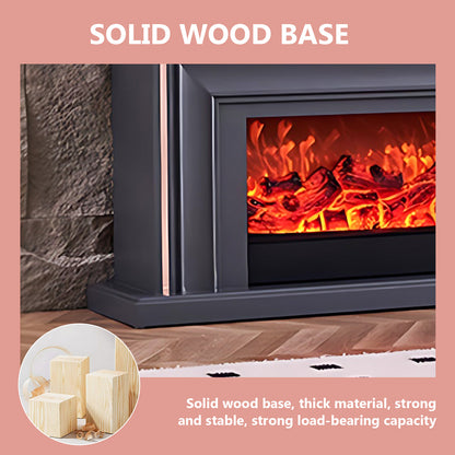 Aihm-Lon Electric Fireplace Insert with Realistic Flame 79''