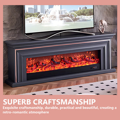 Aihm-Lon Electric Fireplace Insert with Realistic Flame 79''