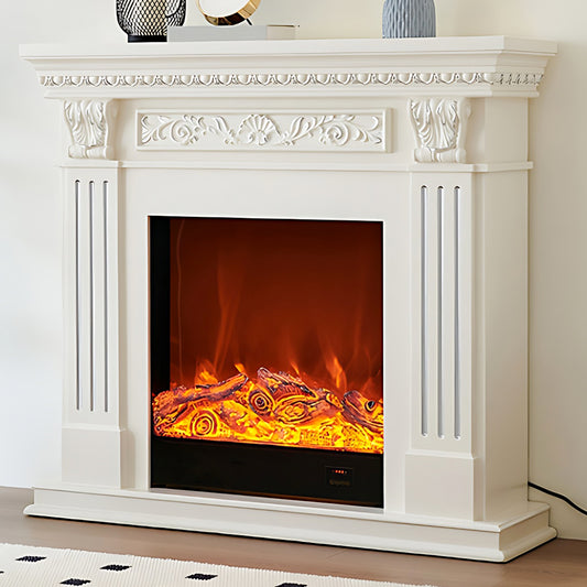 Aihm-Lon White Realistic Flame Electric Fireplace 47.24"