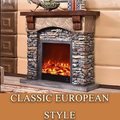 Aihm-Lon Decorative Fireplace with Mantel Includes Decorative Flame Display 47"-56"