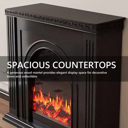 Aihm-Lon Decorative Electric Fireplace with Real Flame Effect 49"-59"