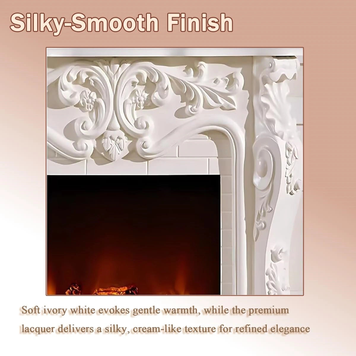 Aihm-Lon Electric Fireplace with Decorative Flame 47"