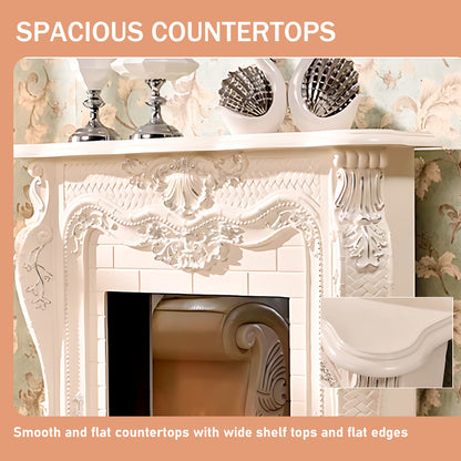 Aihm-Lon Electric Fireplace Luxury Cabinet with Simulated Flam 47.24"