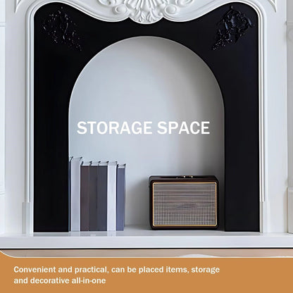 Aihm-Lon Decorative Electric Fireplace with Ample Storage Space and Black Border 43"-59"