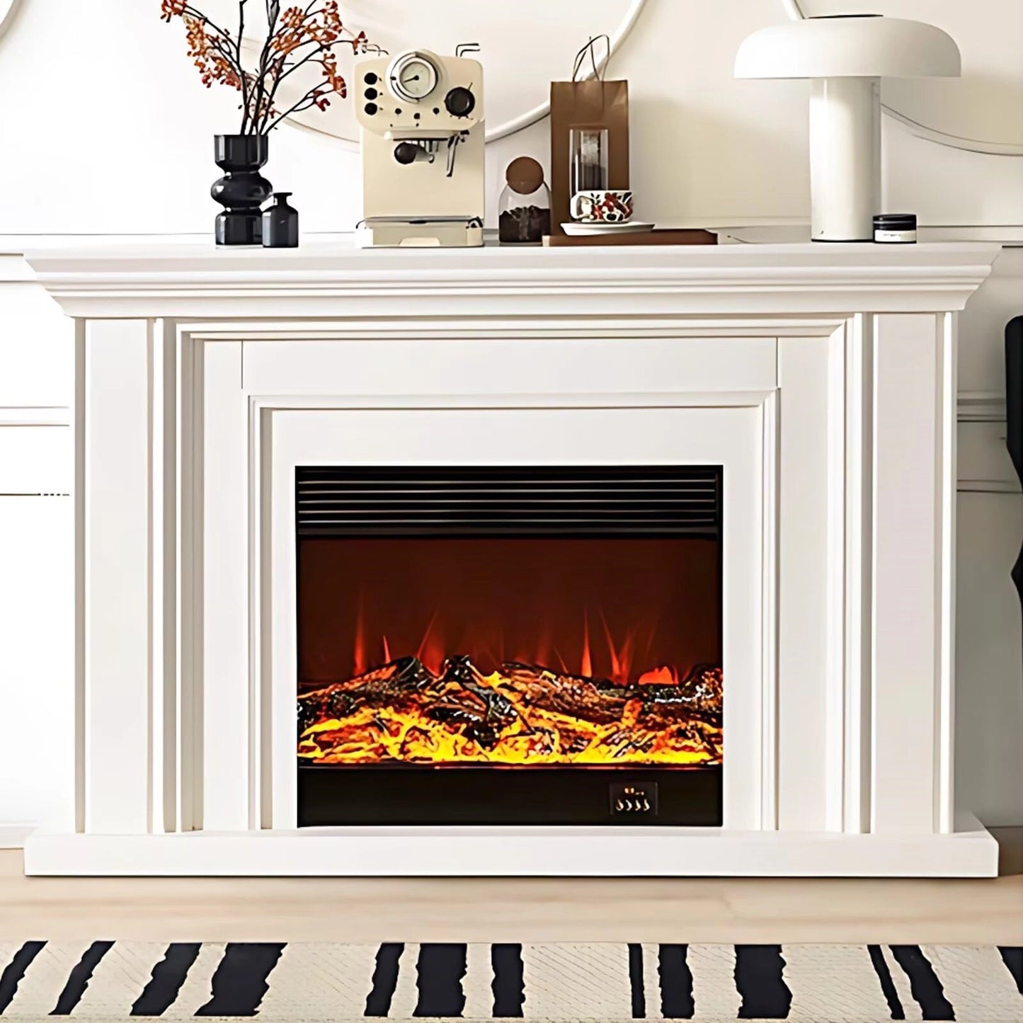 Aihm-Lon Modern Electric Fireplace with Heater Inserts for Living Room 59.05"
