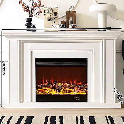 Aihm-Lon Modern Electric Fireplace with Heater Inserts for Living Room 59.05"