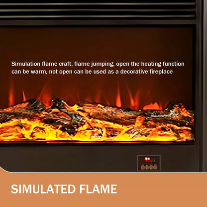 Aihm-Lon Electric Fireplace Heater with Mantel and French Retro Lines  59.05"