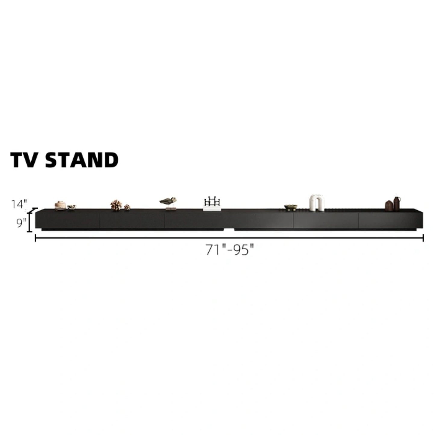 Aihm-Lon Electric Fireplace with 3D Dynamic Flame 71"-94.5"