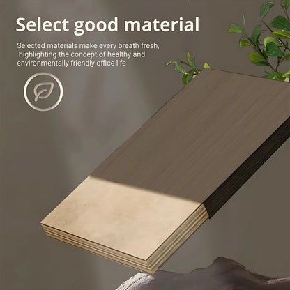 Aihm-Lon Executive Desk with Storage 78.7"-141.7"