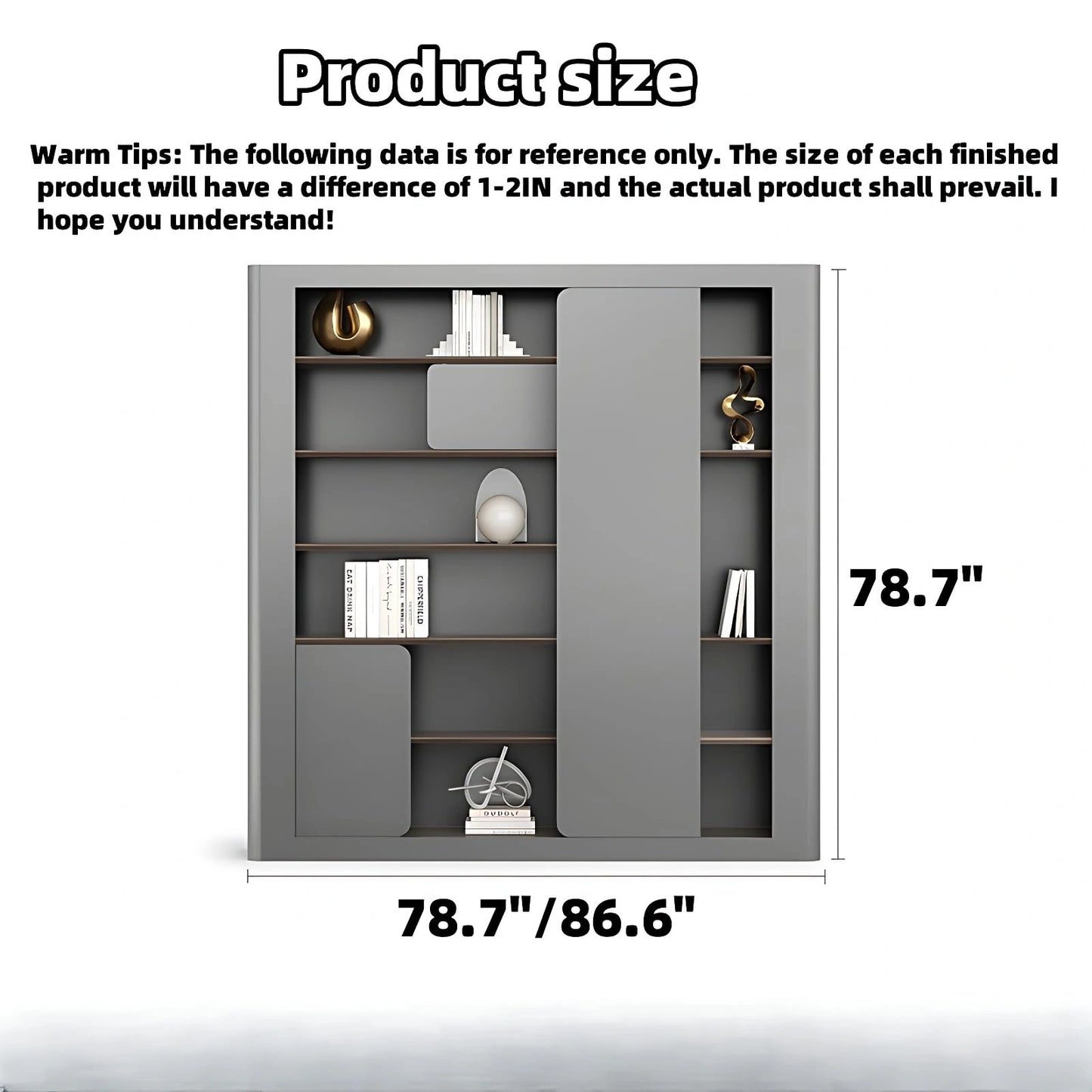 Aihm-Lon Executive Desk with Storage 78.7"-141.7"