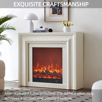 Aihm-Lon Electric Fireplace with Ambient Light & Indoor Decorative Flame 47”