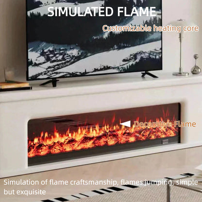 Aihm-Lon Simple Electric Fireplace Includes French Curved Edges 71”-83”