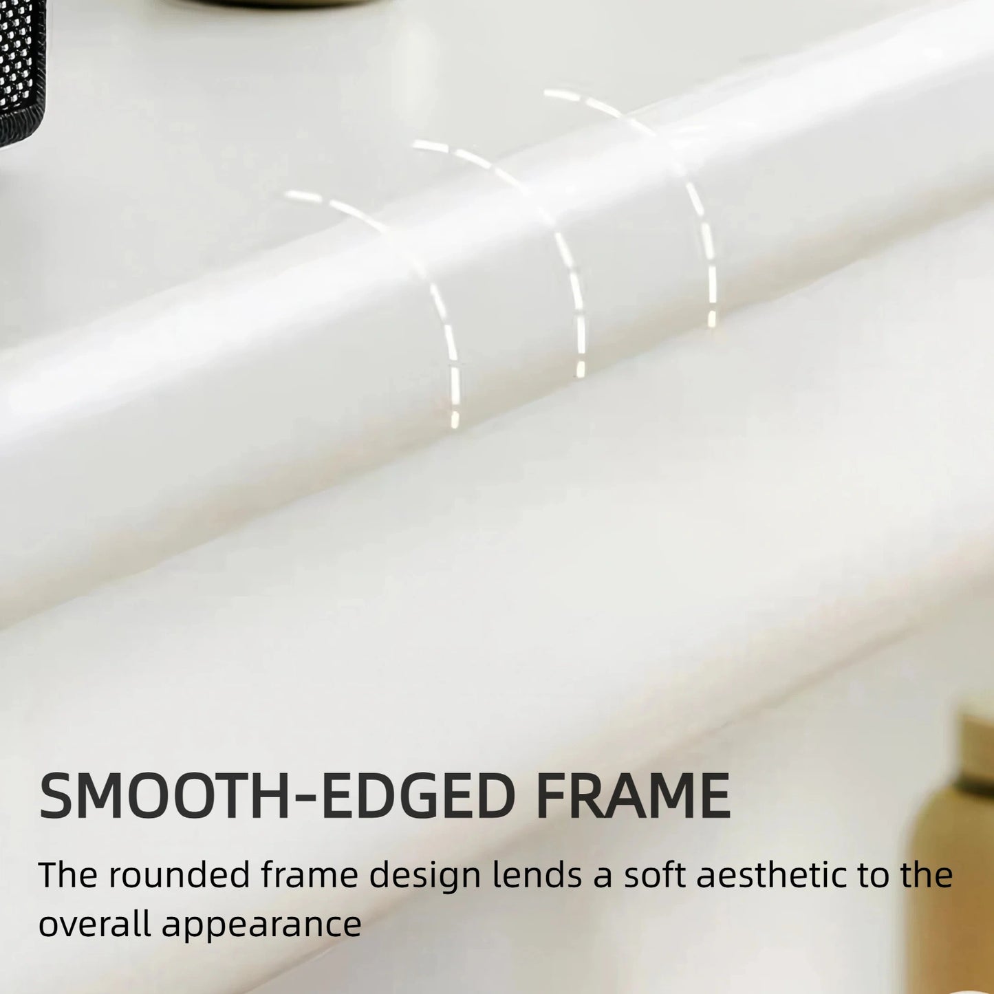 Aihm-Lon Simple Electric Fireplace Includes French Curved Edges 71”-83”