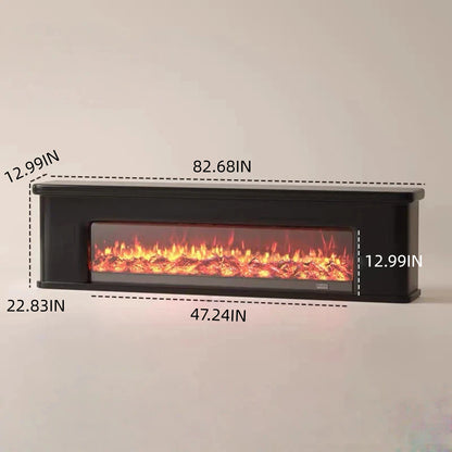 Aihm-Lon Simple Electric Fireplace Includes French Curved Edges 71”-83”