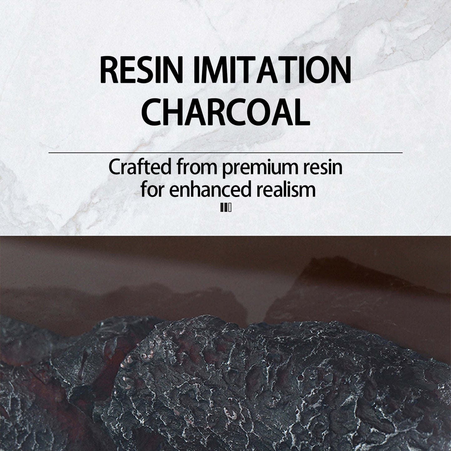 Aihm-Lon Electric Fireplace Includes Vintage Cover and White Matte Carving 47” Classic Vintage-Luxury