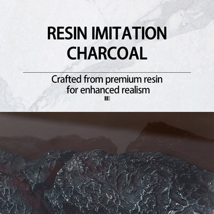 Aihm-Lon Electric Fireplace Includes Vintage Cover and White Matte Carving 47” Classic Vintage-Luxury