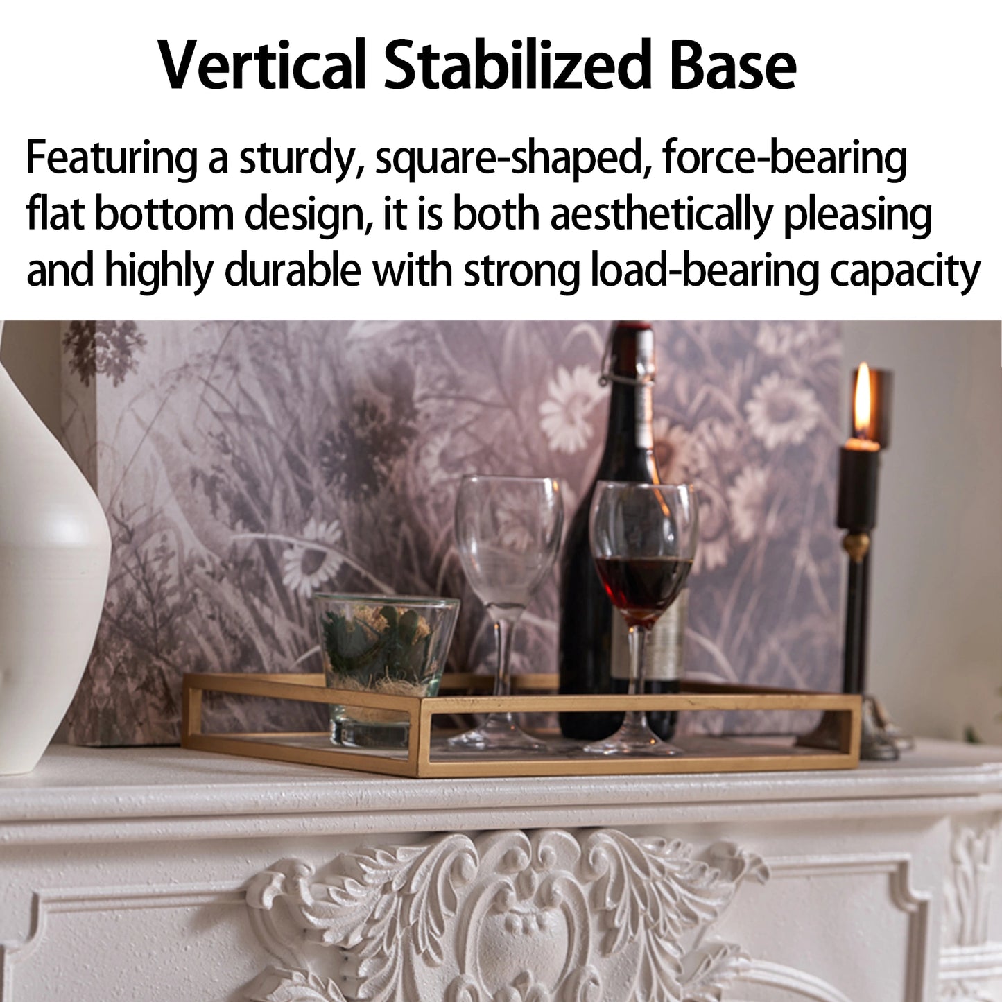 Aihm-Lon Electric Fireplace Includes Vintage Cover and White Matte Carving 47”