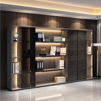 Aihm-Lon L-Shaped Black Executive Office Desk 78.7"-141.7"